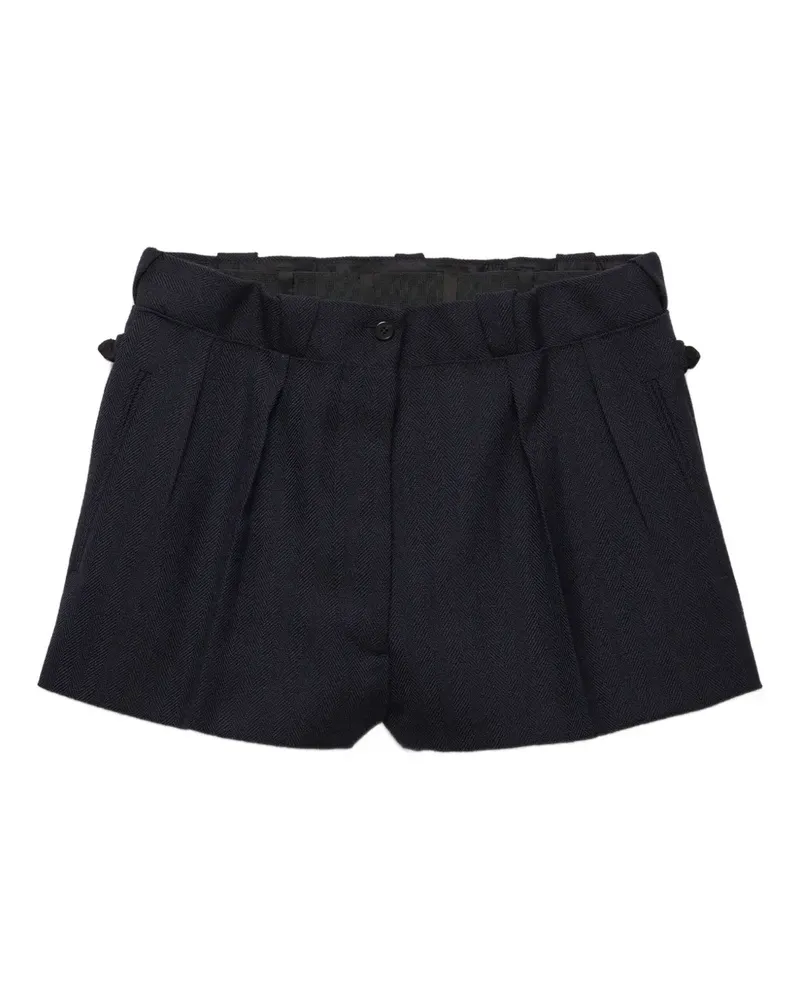 Prada Shorts mit Falten - Blau Blau