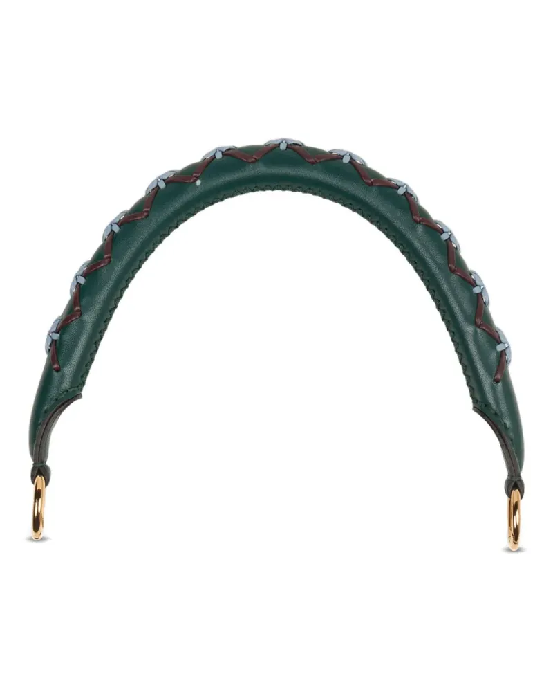 Etro Lederhenkel mit Garndetail - Grün Grün