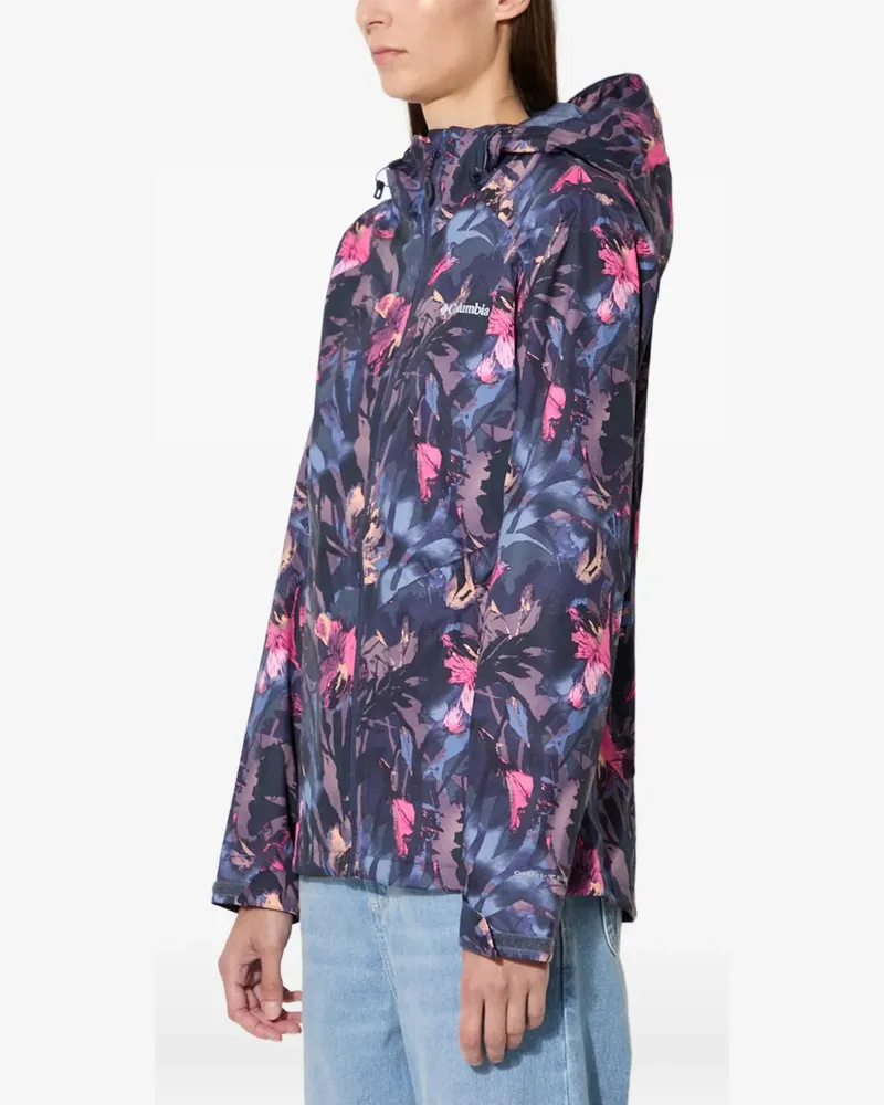 Columbia Sportswear Company Kapuzenjacke mit Blumen-Print - Blau Blau
