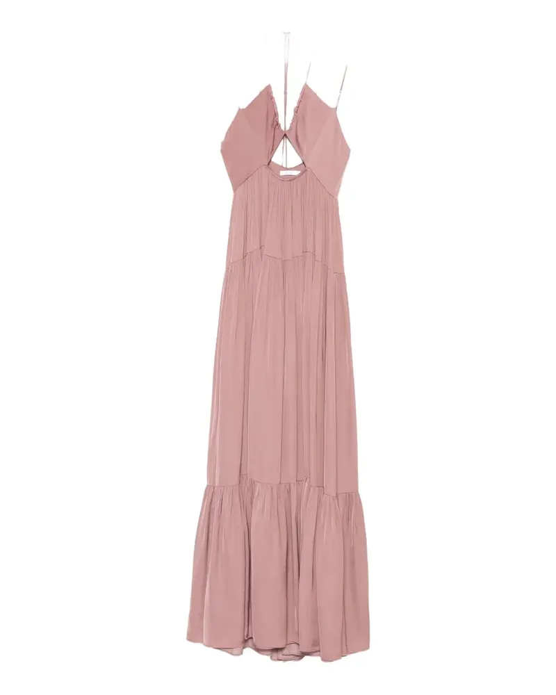 Patrizia Pepe cut-out detail maxi dress - Rosa Rosa