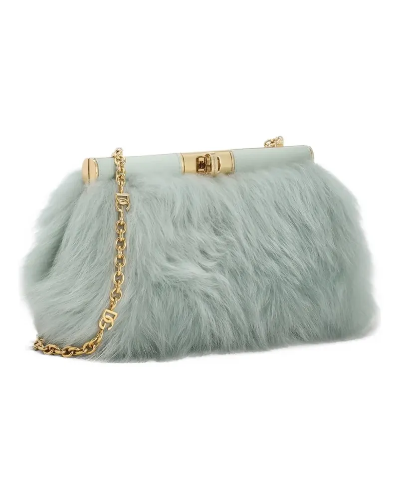 Dolce & Gabbana Marlene Mini-Tasche aus Pelz - Grün Grün