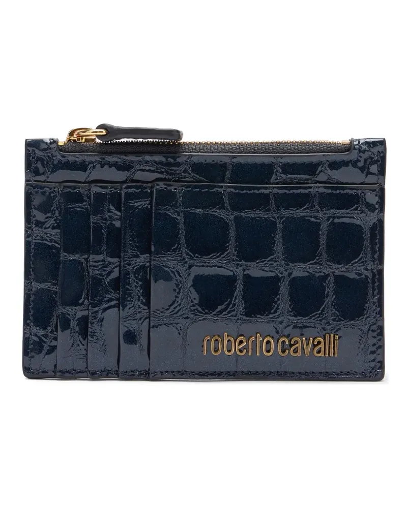 Roberto Cavalli Klassisches Kartenetui - Blau Blau