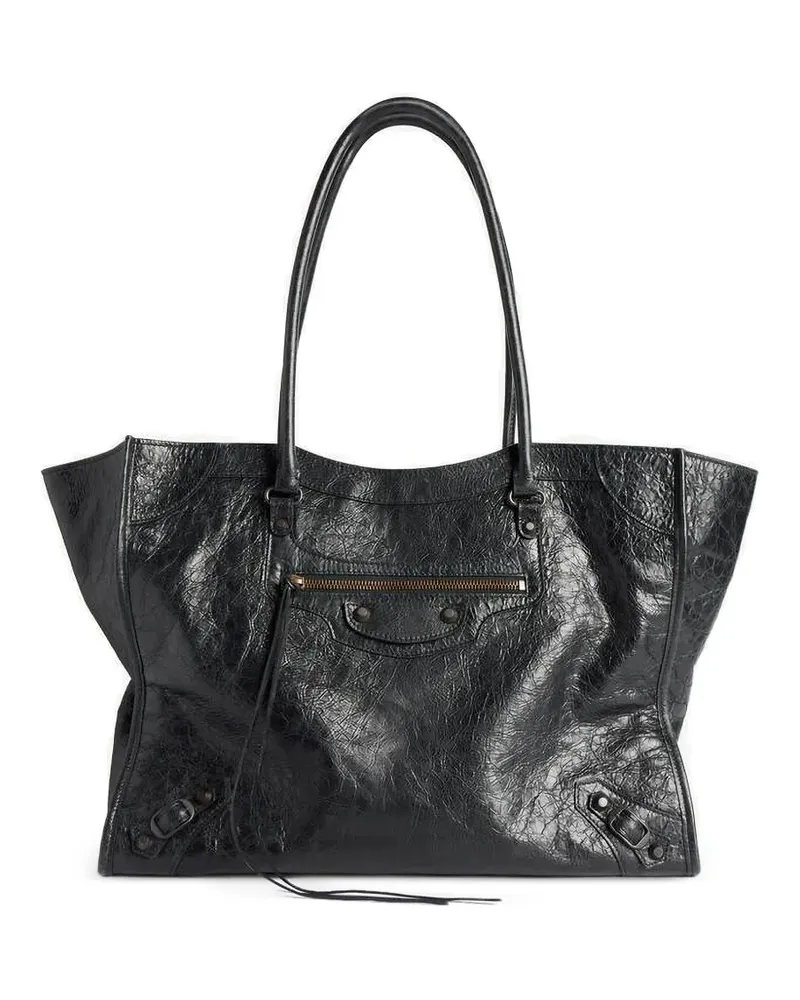 Balenciaga Mittelgroße Le City Tote Bag - Schwarz Schwarz