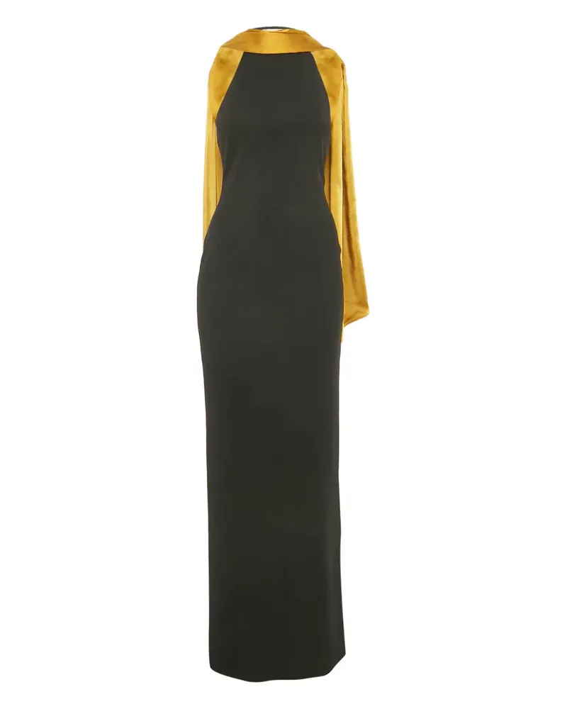 Solace London Dahlia crepe maxi dress - Schwarz Schwarz