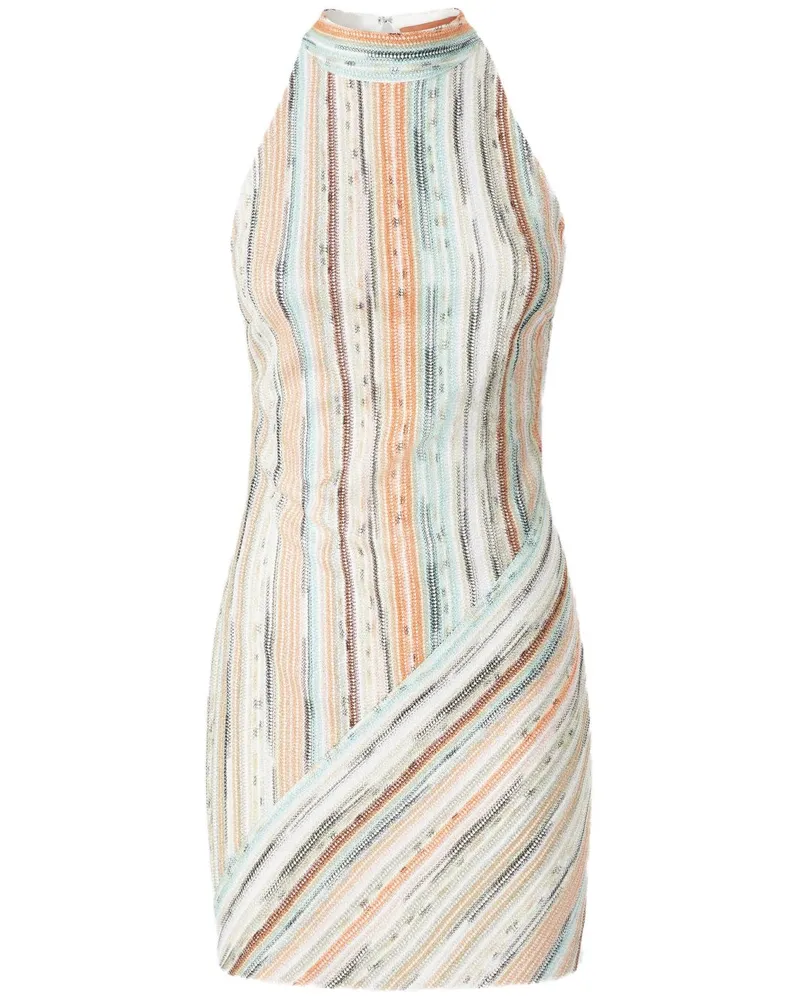 Missoni Gestreiftes Minikleid - Nude Nude