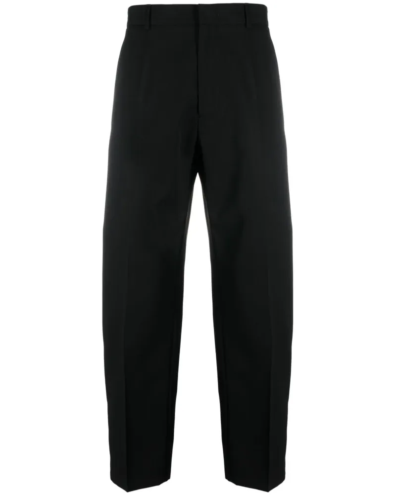 Jil Sander Klassische Tapered-Hose - Schwarz Schwarz