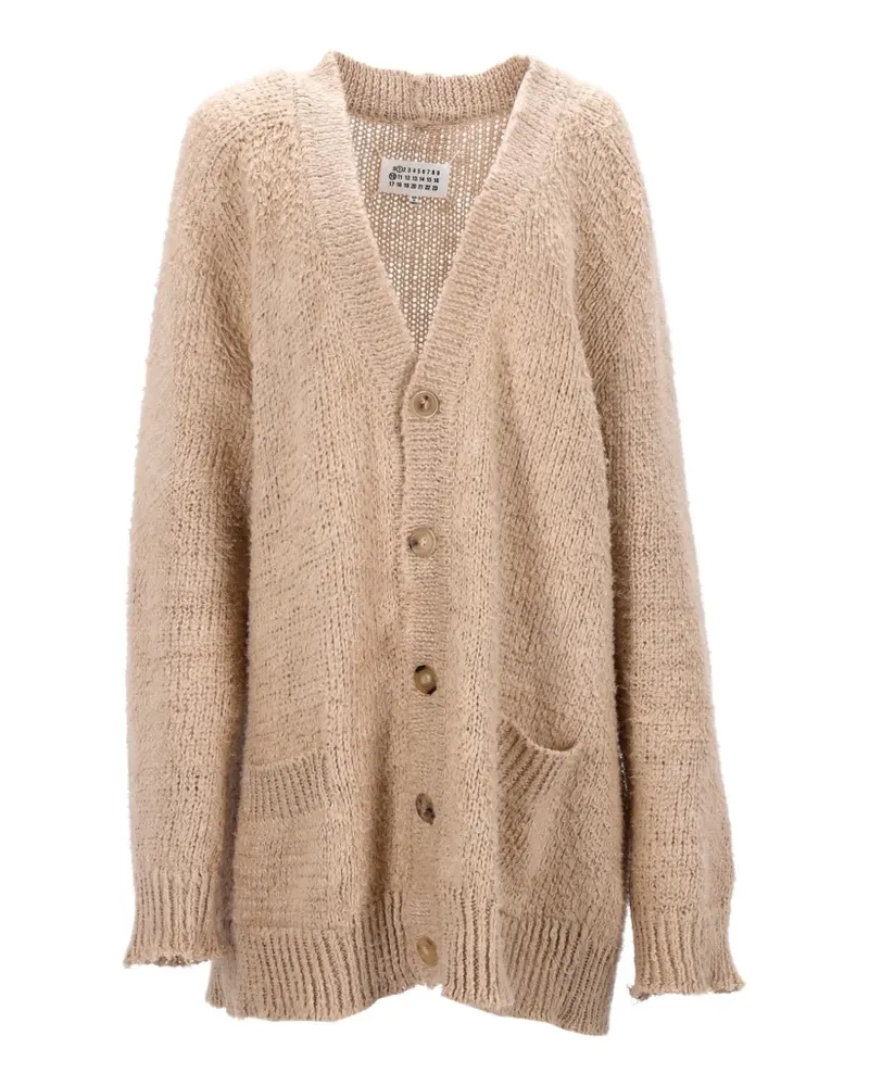 Maison Margiela Cardigan mit V-Ausschnitt - Nude Nude