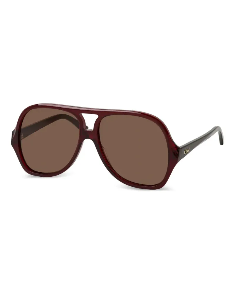 Chloé Salomé pilot-frame sunglasses - Braun Braun