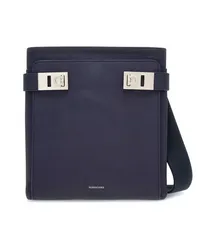 Ferragamo Schultertasche mit Gancini-Schnalle Blau