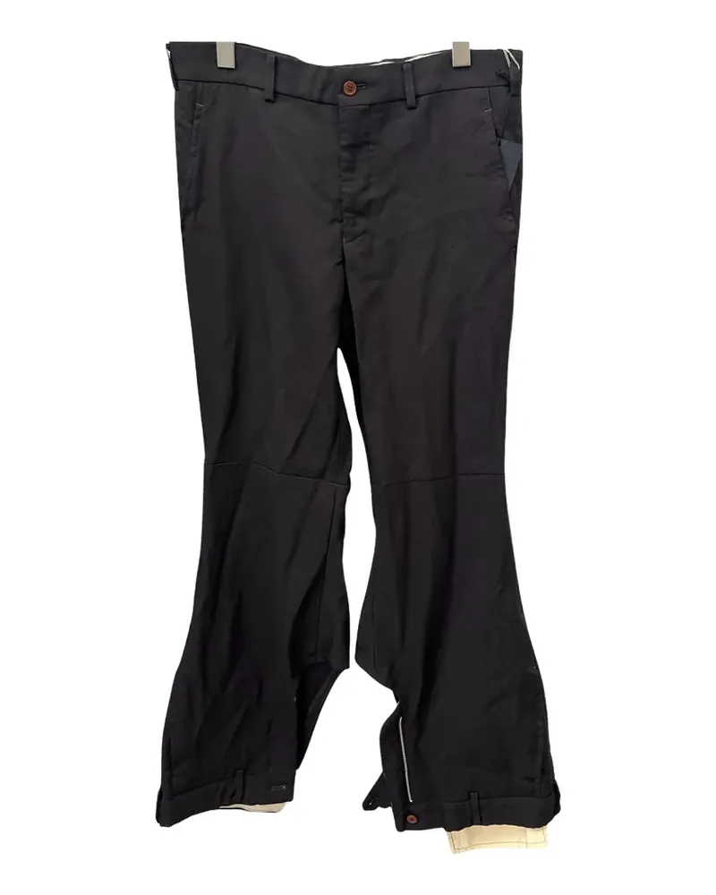 Comme des Garçons Plus upside-down flared trousers - Schwarz Schwarz