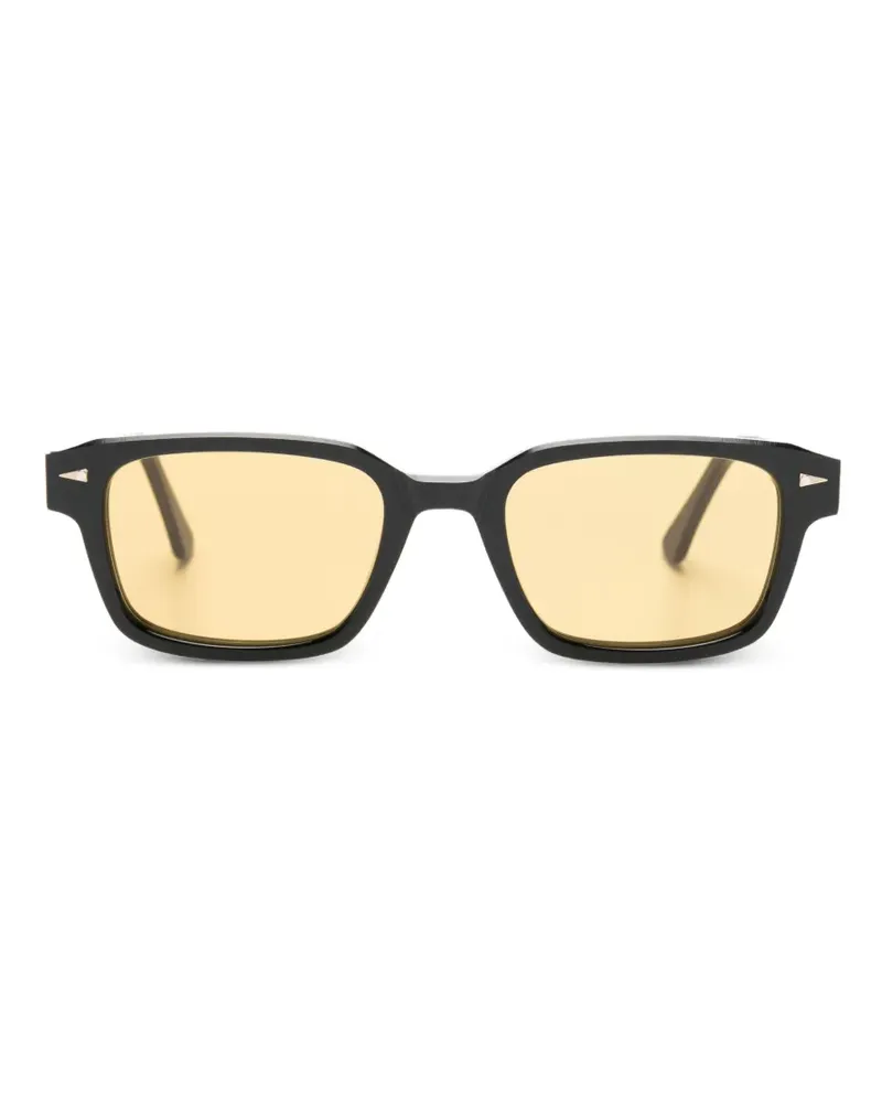 AHLEM Sonnenbrille mit eckiger Form - Schwarz Schwarz