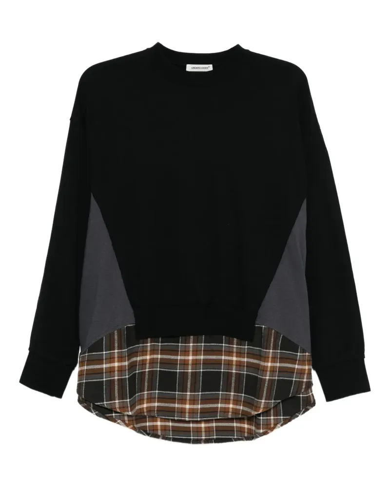 Undercover Sweatshirt im Layering-Look - Schwarz Schwarz