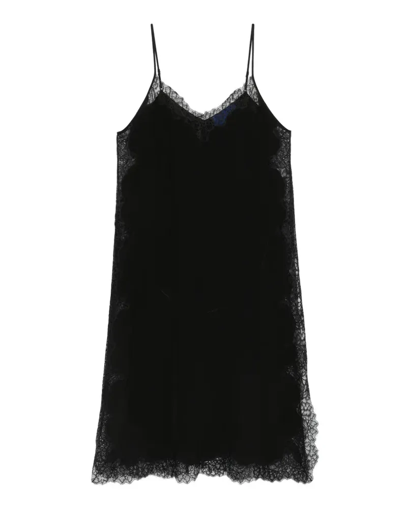 Mes Demoiselles lace trim top - Schwarz Schwarz