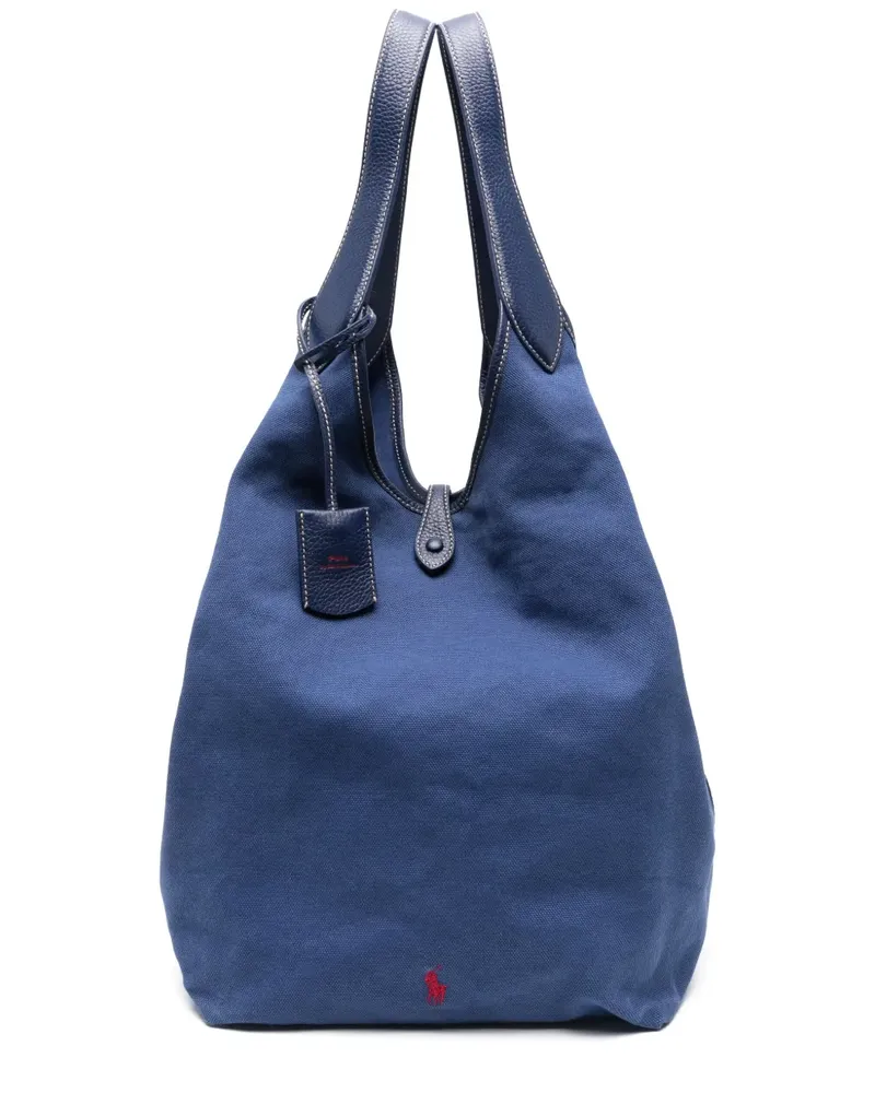 Ralph Lauren Tote Bag aus Canvas - Blau Blau