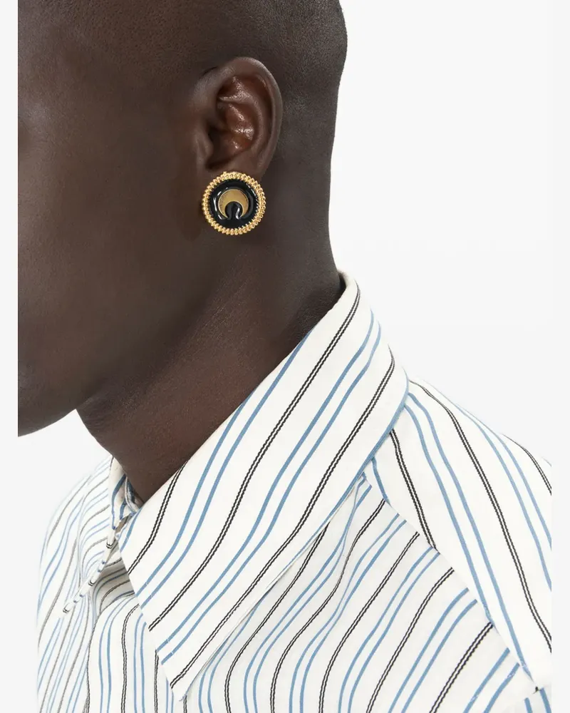 Marine Serre Ohrstecker mit Knopfanhänger - Gold Gold