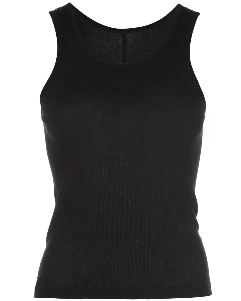 WARDROBE.NYC Geripptes Tanktop - Schwarz Schwarz