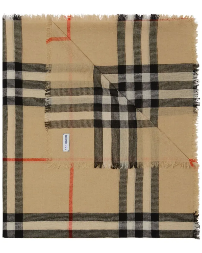 Burberry Schal mit Vintage-Check - Nude Nude