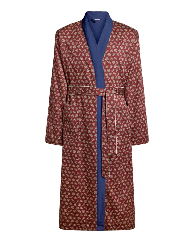 Etro Bademantel mit Paisley-Print - Rot Rot