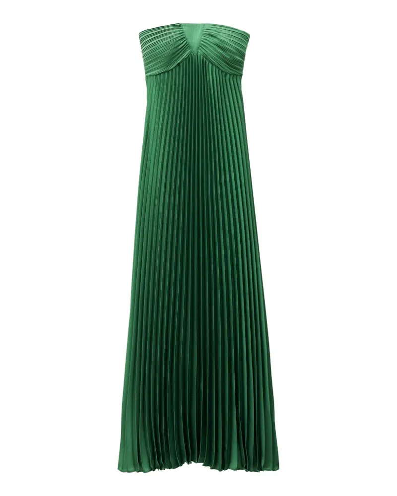 ba&sh Willow pleated strapless dress - Grün Grün