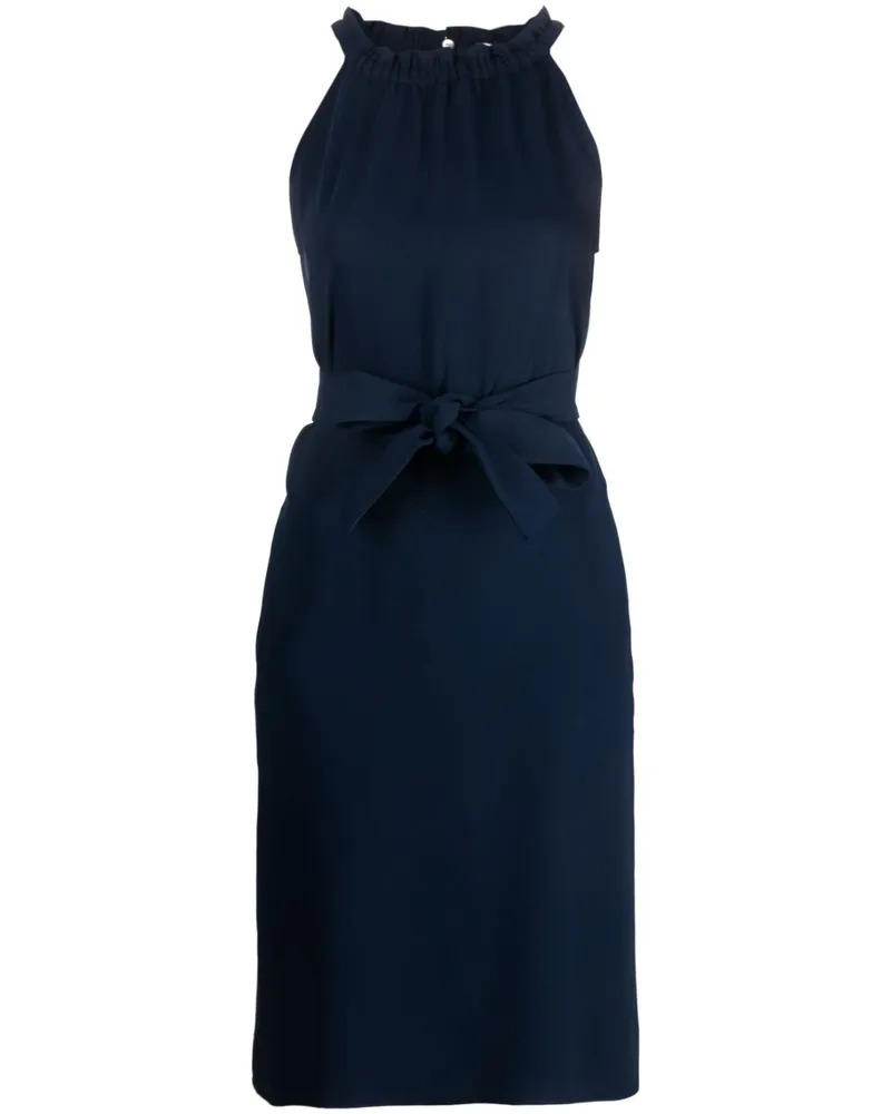 P.A.R.O.S.H. Kleid mit gerafftem Ausschnitt - Blau Blau