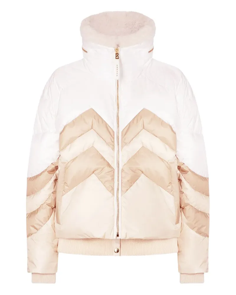 Bogner Valea chevron-pattern quilted ski jacket - Weiß Weiß
