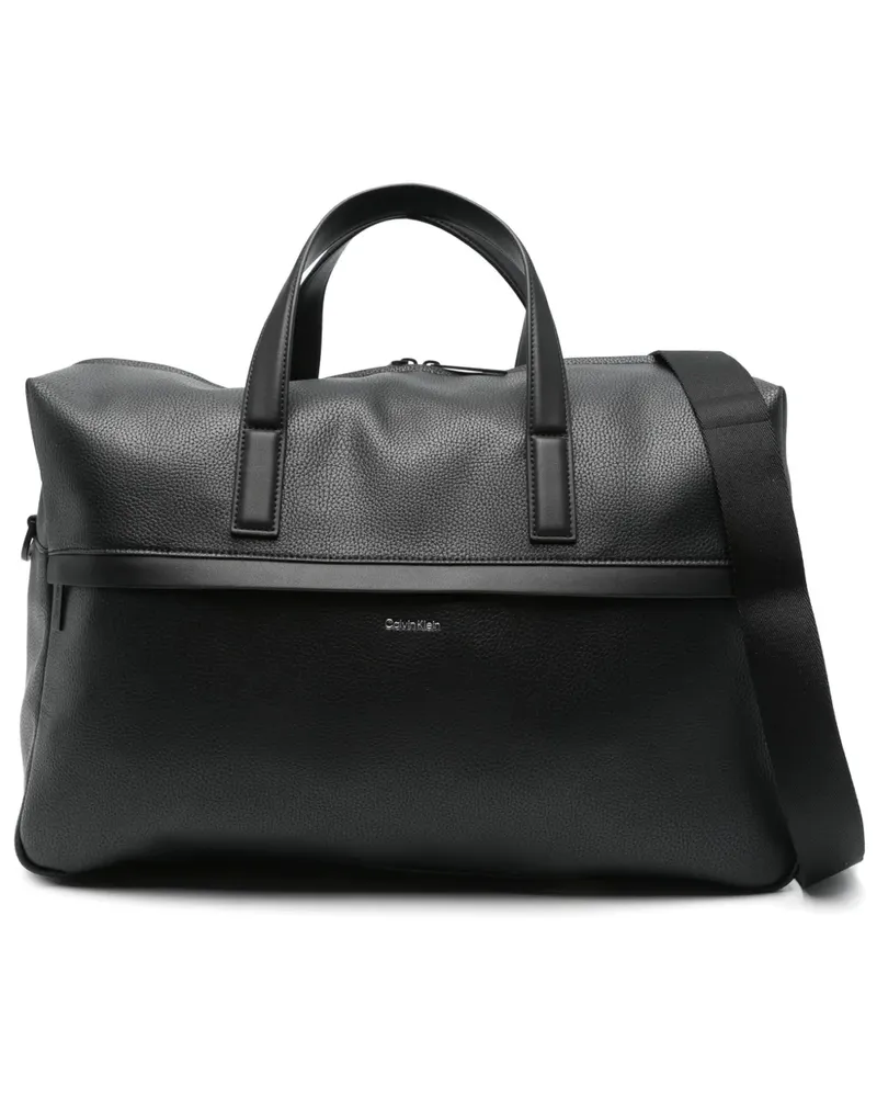 Calvin Klein Tasche aus Leder - Schwarz Schwarz