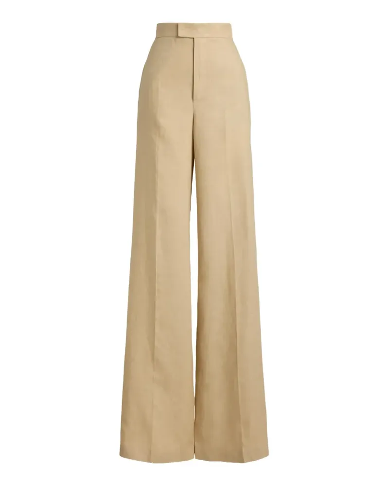 Ralph Lauren Dean Hose aus Leinen mit Abnähern - Nude Nude