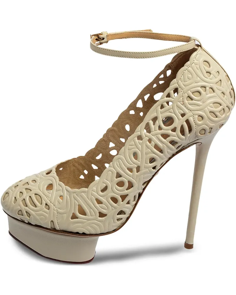 Charlotte Olympia Pre-owned Plateau-Pumps mit Cut-Out 140mm - Nude Nude