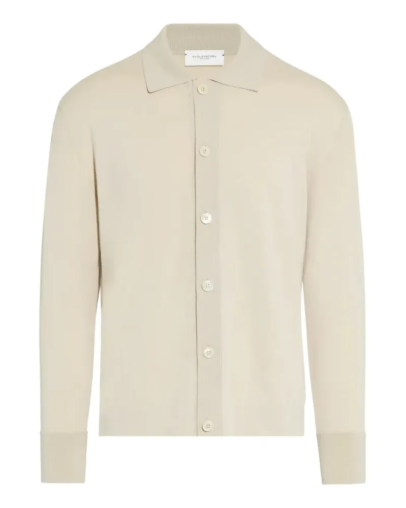 Paolo Pecora Milano loose-fit knitted shirt - Nude Nude