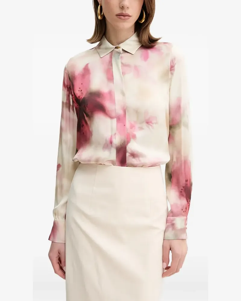 MARCIANO Los Angeles Button-down-Hemd mit Blumenmuster - Nude Nude