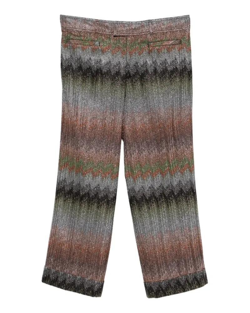 Missoni Hose mit Zickzackmuster - Silber Silber