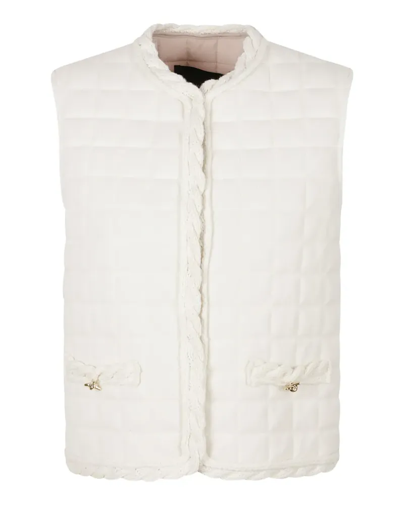 Fabiana Filippi quilted cable-knit gilet - Nude Nude