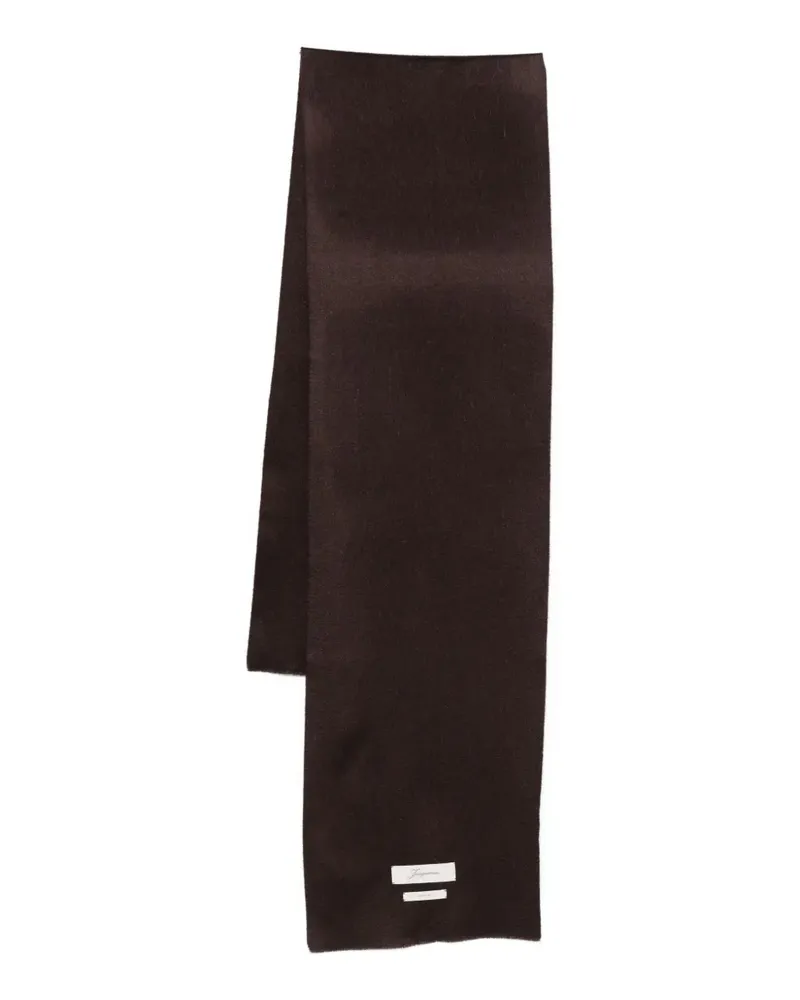Jacquemus frayed scarf - Braun Braun