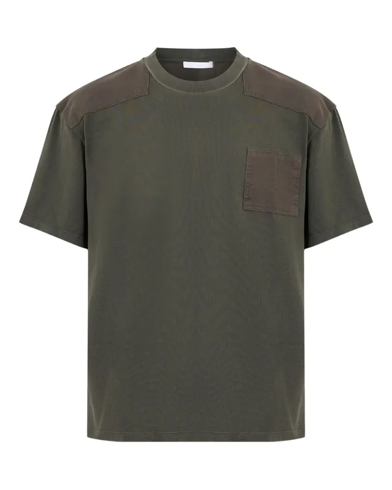 Helmut Lang T-Shirt mit rundem Ausschnitt - Grün Grün