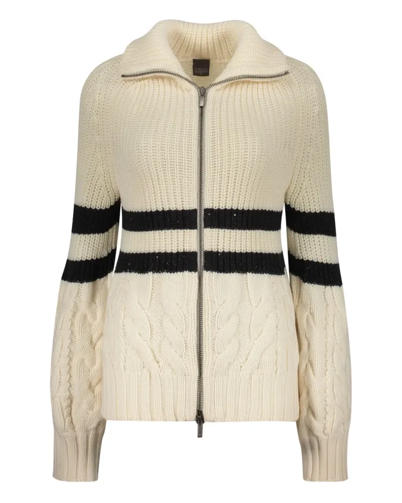 Lorena Antoniazzi Cardigan mit Zopfmuster - Nude Nude
