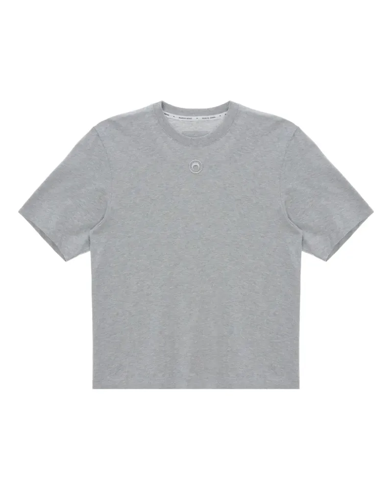 Marine Serre moon-logo cotton T-shirt - Grau Grau