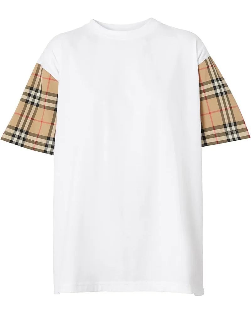 Burberry T-Shirt mit Vintage-Check - Weiß Weiß