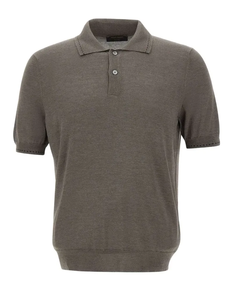 Gran Sasso short-sleeve polo shirt - Grau Grau