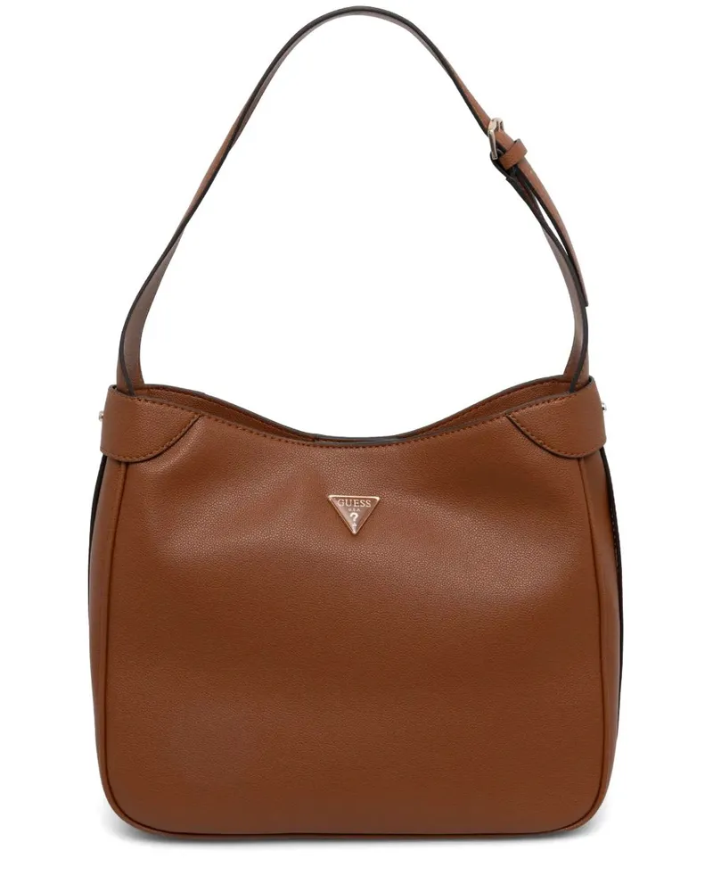 Guess Fedora Hobo Schultertasche - Braun Braun