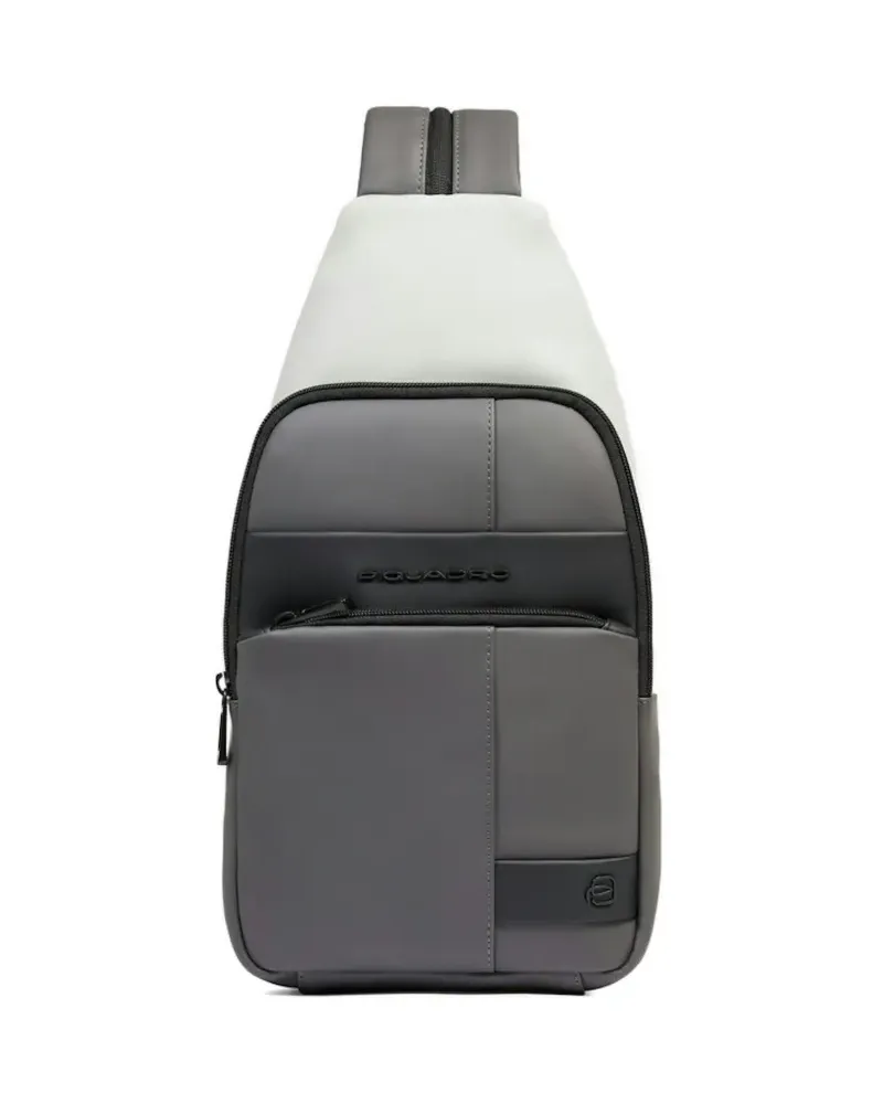 Piquadro Wasserabweisende Convertible Sling Tasche - Grau Grau