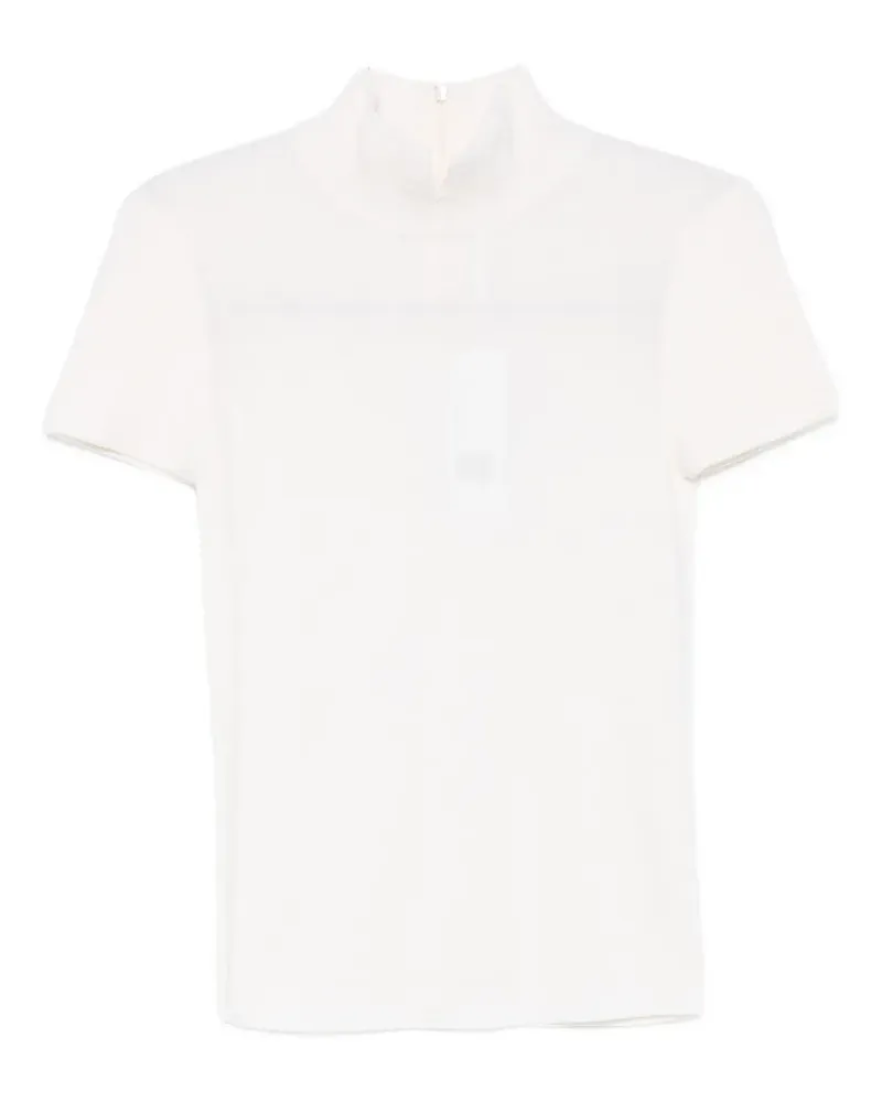 Akris Gestricktes T-Shirt - Weiß Weiß