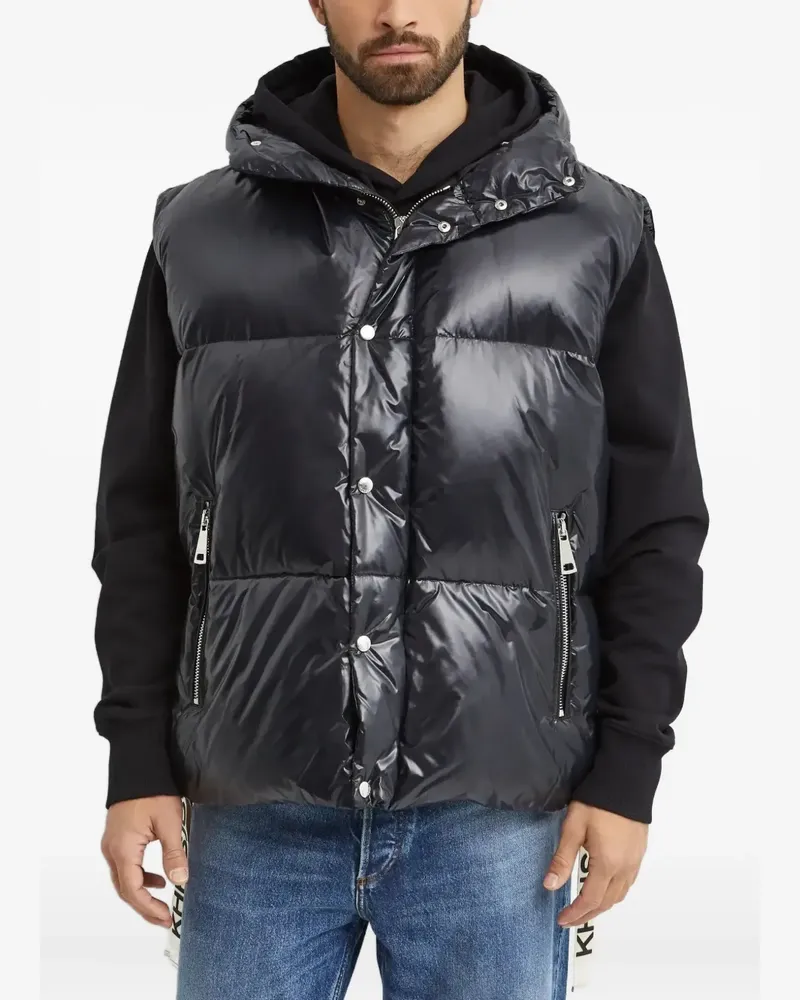 KHRISJOY zip fastening hooded jacket - Schwarz Schwarz