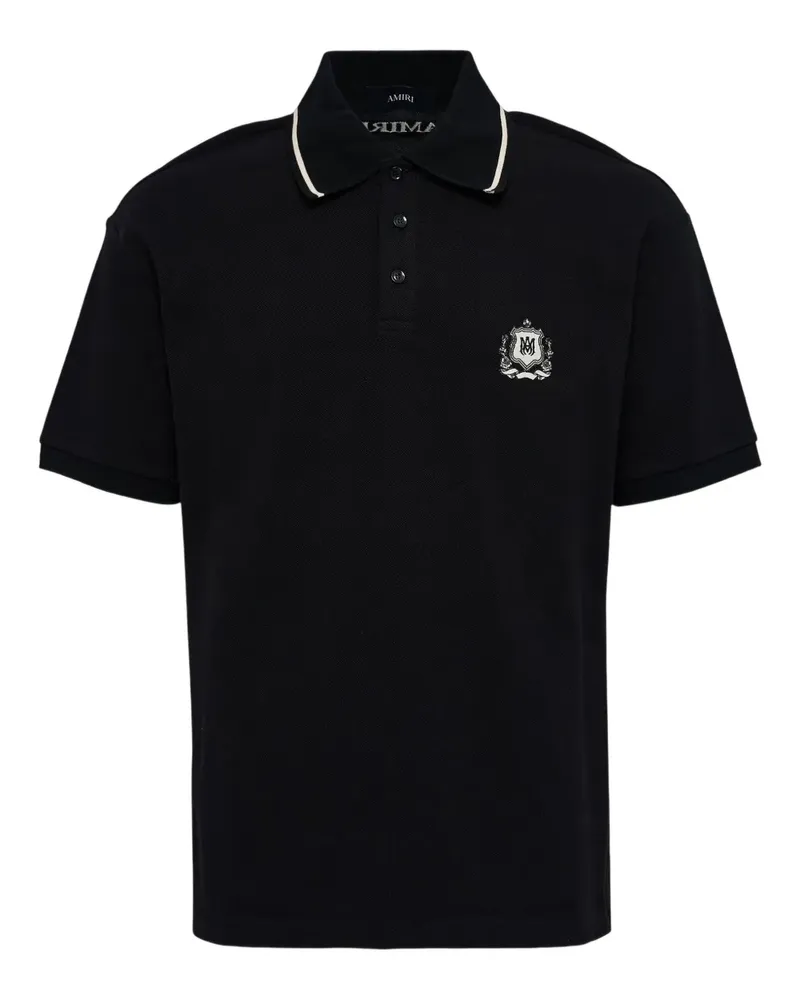 Amiri MA Crest Poloshirt - Schwarz Schwarz