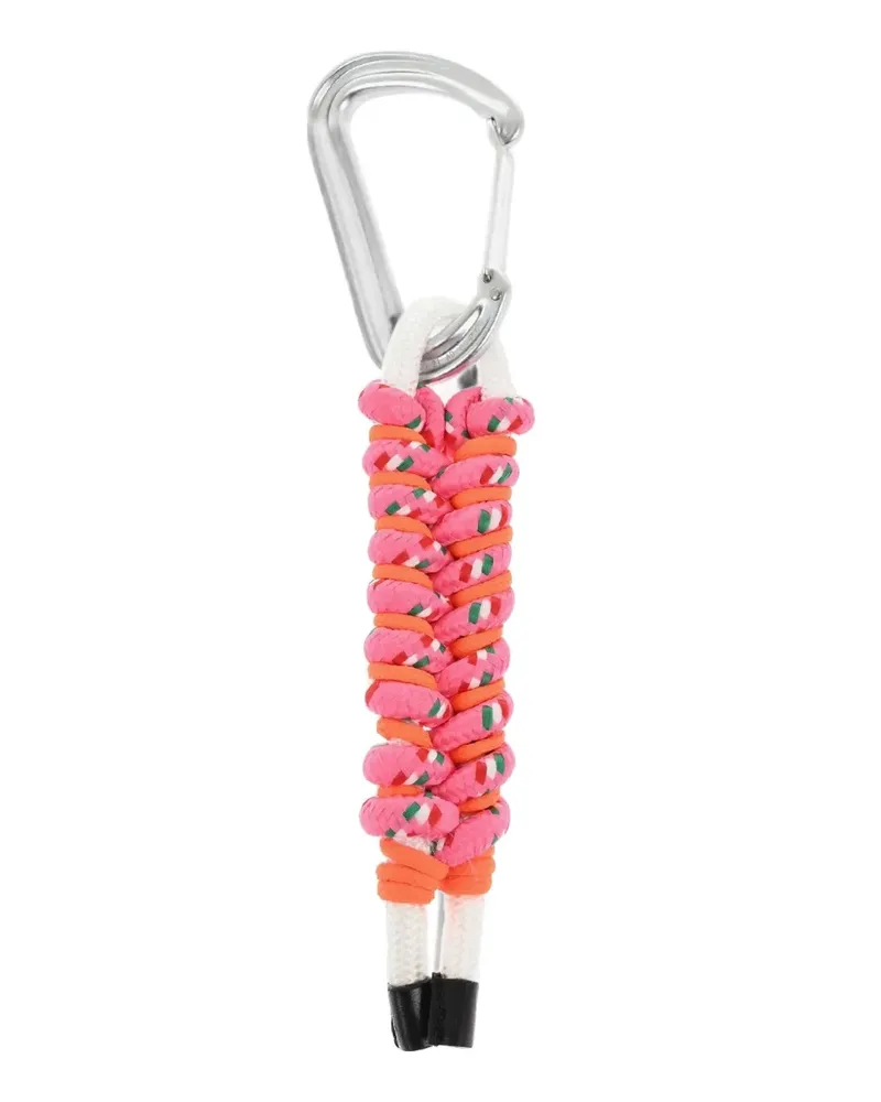 Dsquared2 Geflochtener Schlüsselanhänger mit Karabiner - Rosa Rosa