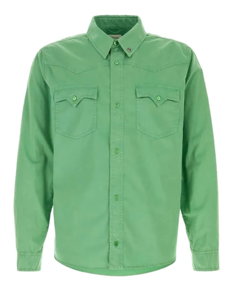 Versace flap-pocket shirt - Grün Grün