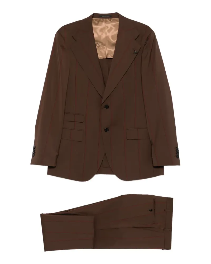 Gabriele Pasini Gestreifter Anzug - Braun Braun