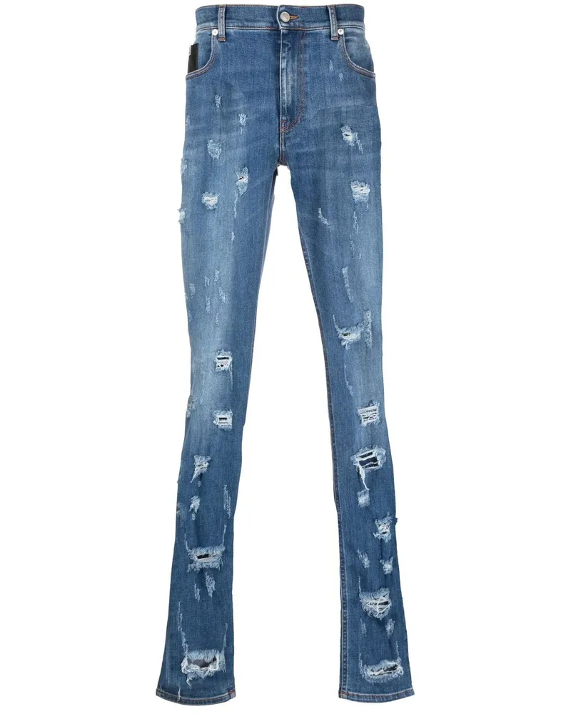 1017 ALYX 9SM Skinny-Jeans im Distressed-Look - Blau Blau