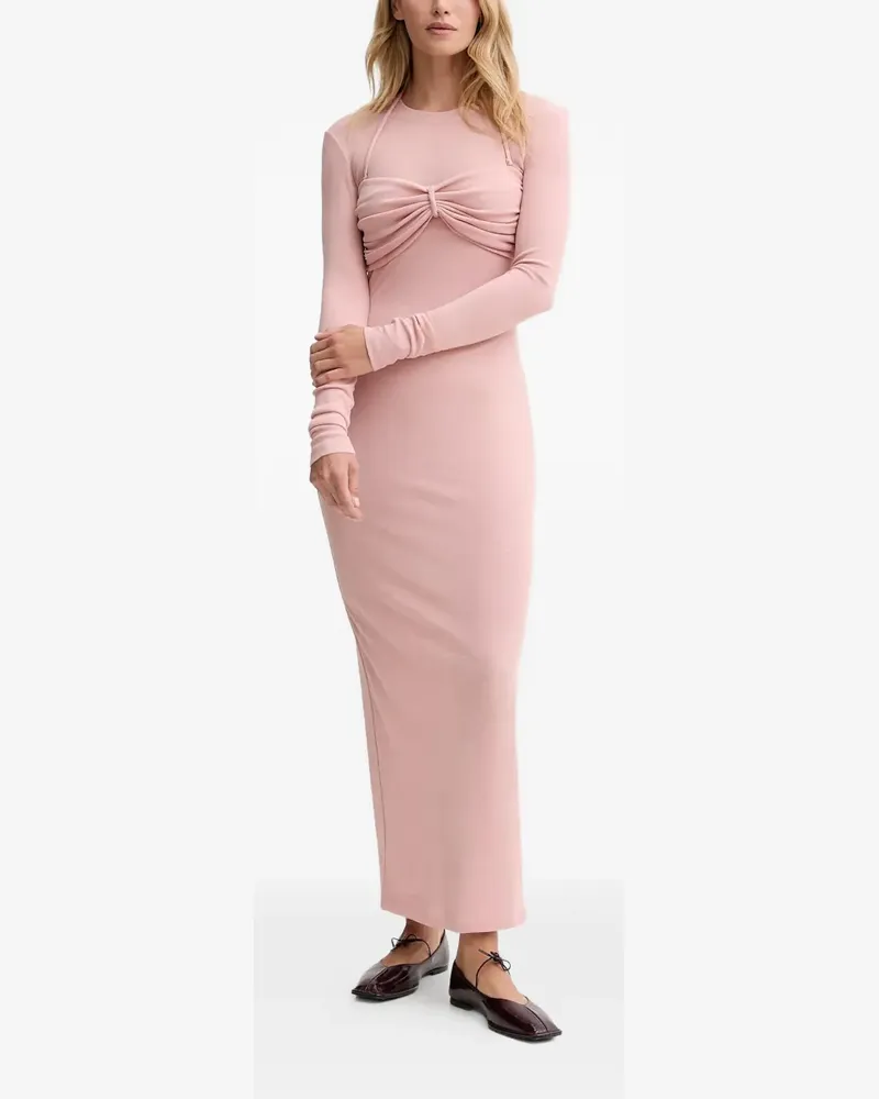 Nanushka twisted long-sleeved dress - Rosa Rosa