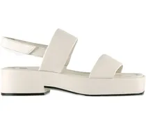 Lola Slingback-Sandalen mit Blockabsatz - Weiß