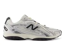 204L Sneakers mit Mesh-Einsatz - Silber